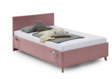 Polsterbett >Cool mit BK< Liegefläche 120x200cm, Rose, Stellmaß: 130x90x210cm (BxHxT)