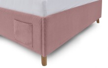 Polsterbett >Cool mit BK< Liegefläche 120x200cm, Rose, Stellmaß: 130x90x210cm (BxHxT)