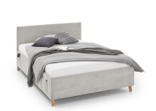 Polsterbett >Cool mit BK< Liegefläche 120x200cm, Beige, Stellmaß: 130x90x210cm (BxHxT)