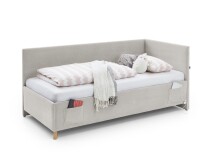 Polsterliege >Cool mit BK< Liegefläche 90x200cm, Scala Beige, Stellmaß: 100x90x210cm (BxHxT)