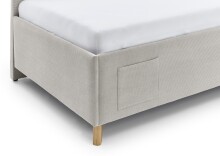 Polsterliege >Cool mit BK< Liegefläche 90x200cm, Scala Beige, Stellmaß: 100x90x210cm (BxHxT)