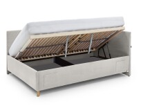 Polsterliege >Cool mit BK< Liegefläche 120x200cm, Scala Beige, Stellmaß: 130x90x210cm (BxHxT)