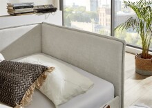 Polsterliege >Fun< Liegefläche 90x200cm, City Beige, Stellmaß: 103x90x215cm (BxHxT)
