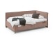 Polsterliege >Fun< Liegefläche 90x200cm, City Rose, Stellmaß: 103x90x215cm (BxHxT)