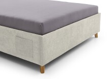 Polsterbett >Fun mit BK< Liegefläche 120x200cm, City Beige, Stellmaß: 133x90x215cm (BxHxT)