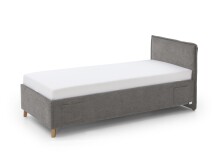 Polsterbett >Fun mit BK< Liegefläche 90x200cm, City Grau, Stellmaß: 103x90x215cm (BxHxT)