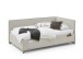 Polsterliege >Fun mit BK< Liegefläche 120x200cm, City Beige, Stellmaß: 133x90x215cm (BxHxT)