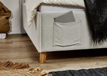 Polsterliege >Fun mit BK< Liegefläche 140x200cm, City Beige, Stellmaß: 153x90x215cm (BxHxT)