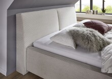 Polsterbett >Magnum< Liegefläche 180x200cm, beige, Stellmaß: 212x95x229cm (BxHxT)