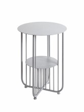 Beistelltisch >54185< in grau (Coolgrey), Metall -...