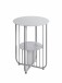 Beistelltisch >54185< in grau (Coolgrey), Metall - 49x36cm (HxD)