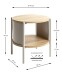 Beistelltisch >59135< in eiche Dekor, Kaschmirgrau - 44x44cm (HxD)