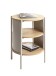 Beistelltisch >59136< in Eiche Dekor / Kaschmirgrau - 60x44cm (HxD)