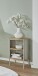 Beistelltisch >59136< in Eiche Dekor / Kaschmirgrau - 60x44cm (HxD)