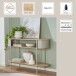 Konsole >59138< in Eiche Dekor / Kaschmirgrau - 110x76x39cm (BxHxT)