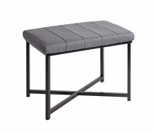 Sitzbank >59559< in grau, schwarz, Metall,...