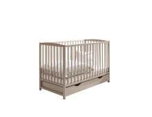 Babybett >TEFFY< in Kaschmir, Nadelholz massiv - 74x84x145cm (BxHxT)