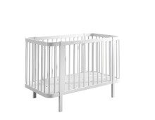 Babybett >PEPPINI< in weiß, Nadelholz massiv...