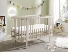 Babybett >PEPPINI< in Kaschmir, Nadelholz massiv - 74x84x145cm (BxHxT)