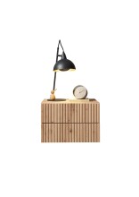 Nachtkommode >TABONI< Wandmontage, 2 Schubladen, Artisan Eiche Dekor - 42x28x30cm (BxHxT)