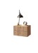 Nachtkommode >TABONI< Wandmontage, 2 Schubladen, Artisan Eiche Dekor - 42x28x30cm (BxHxT)
