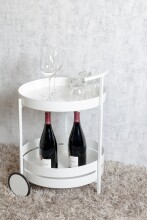 Servierwagen >37382< in weiß, Metall - 62x42cm (HxD)