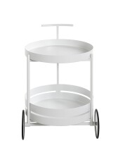 Servierwagen >37382< in weiß, Metall - 62x42cm (HxD)