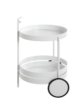 Servierwagen >37382< in weiß, Metall - 62x42cm (HxD)