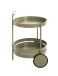 Servierwagen >37982< in grün ( Schilfgrün), Metall - 62x42cm (HxD)