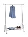 Garderobenstange >43090< Rollgarderobe, in chrom, Metall - 120x165x50cm (BxHxT)