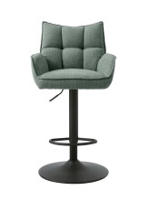 Barhocker >Marilla< (2er-Set) in waldgrün - 52x113,5x53 (BxHxT)