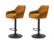 Barhocker >Avola< (2er-Set) in rostfarben - 52x113,5x53 (BxHxT)