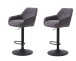 Barhocker >Avola< (2er-Set) in graphit - 52x113,5x53 (BxHxT)