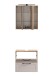 Badezimmer-Set >Lyon< (2-tlg.) in Kaschmir, Wotaneiche-Dekor - 60x195x35 (BxHxT)