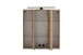 Badezimmer-Set >Lyon< (2-tlg.) in Kaschmir, Wotaneiche-Dekor - 60x195x35 (BxHxT)