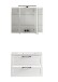 Badezimmer-Set >Lyon< (2-tlg.) in weiß - 80x195x47cm (BxHxT)