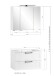Badezimmer-Set >Lyon< (2-tlg.) in matt-grau, Graphit - 80x195x47cm (BxHxT)