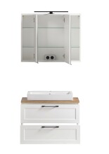 Badezimmer-Set >Lyon< (2-tlg.) in weiß - 80x195x47cm (BxHxT)