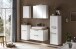Badezimmer-Set >Lyon< (2-tlg.) in weiß - 80x195x47cm (BxHxT)