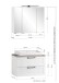 Badezimmer-Set >Lyon< (2-tlg.) in matt-grau, Graphit - 80x195x47cm (BxHxT)