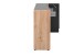 Sideboard >Cento< in anthrazit / Dekor Artisan Oak - 162x83x34,5cm (BxHxT)