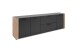 Lowboard >Cento< in anthrazit / Dekor Artisan Oak - 198x61x34,5cm (BxHxT)