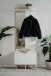 Kompaktgarderobe >Göteborg< in weiß / Dekor Sonoma Eiche - 68x195x32cm (BxHxT)