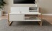 Couchtisch >Denver< in weiß / Dekor Artisan Oak - 100x40x55cm (BxHxT)