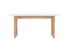 Kulissen-Esstisch >Denver< ausziehbar auf 200 cm, weiß / Dekor Artisan Oak - 160x75x90cm (BxHxT)