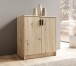 Kommode >Nelly< in Artisan Eiche Dekor - 74x86x50cm (BxHxT)