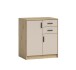 Kommode >Nelly< in Artisan Eiche Dekor / Cashmere - 74x86x50cm (BxHxT)