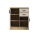 Kommode >Nelly< in Artisan Eiche Dekor / Cashmere - 74x86x50cm (BxHxT)