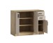 Kommode >Nelly< in Artisan Eiche Dekor / Cashmere - 109x86x50cm (BxHxT)