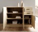 Kommode >Nelly< in Artisan Eiche Dekor - 109x86x50cm (BxHxT)